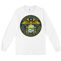 White Suny Maritime Full Color Long Sleeve Tee - linhVisuals