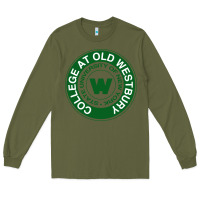 Army Green Suny Old Westbury Long Sleeve Tee - linhVisuals