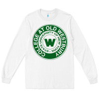White Suny Old Westbury Long Sleeve Tee - linhVisuals