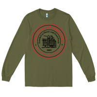 Army Green Suny Oneonta Long Sleeve Tee - linhVisuals