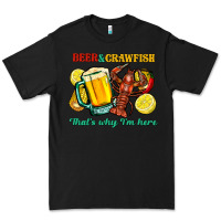 Black Beer&crawfish that's why i'm here Premium Tee - FaDigitalArtStudio