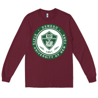 Burgundy Suny Oswego Long Sleeve Tee - linhVisuals