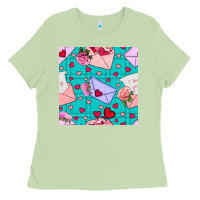 Matcha valentines day love letter and envelope Ladies Tee - BundleAndBundleShop