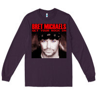 Plum #bret michaels get your rock on tour 2022 Long Sleeve Tee - linhVisuals