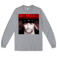 Heather Grey #bret michaels get your rock on tour 2022 Long Sleeve Tee - linhVisuals