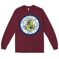 Burgundy University Of Akron Long Sleeve Tee - linhVisuals