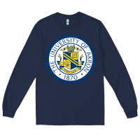 Navy University Of Akron Long Sleeve Tee - linhVisuals