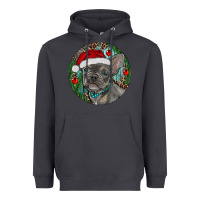 Smoke Frenchie Christmas Heavyweight Hoodie - RanaPortraitStore