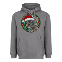 Storm Frenchie Christmas Heavyweight Hoodie - RanaPortraitStore