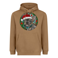Toasted Coconut Frenchie Christmas Heavyweight Hoodie - RanaPortraitStore