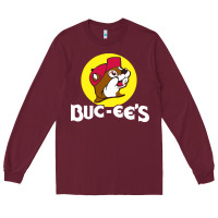 Burgundy bucc ee's tshirt Long Sleeve Tee - linhVisuals