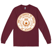 Burgundy University Of Texas At Austin Long Sleeve Tee - linhVisuals