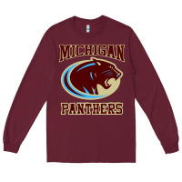 Burgundy The Panthers Long Sleeve Tee - linhVisuals