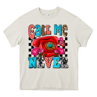 Cream call me never olivia Heavy Core Tee - OliviaCreatesArt