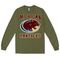 Army Green The Panthers Long Sleeve Tee - linhVisuals