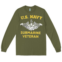 Army Green submarine veteran tshirt Long Sleeve Tee - linhVisuals