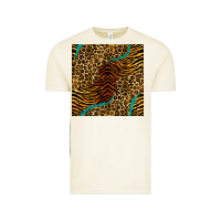 Vintage Arctic safari animals turquoise glitter seamless pattern Vintage Tee - BundleAndBundleShop