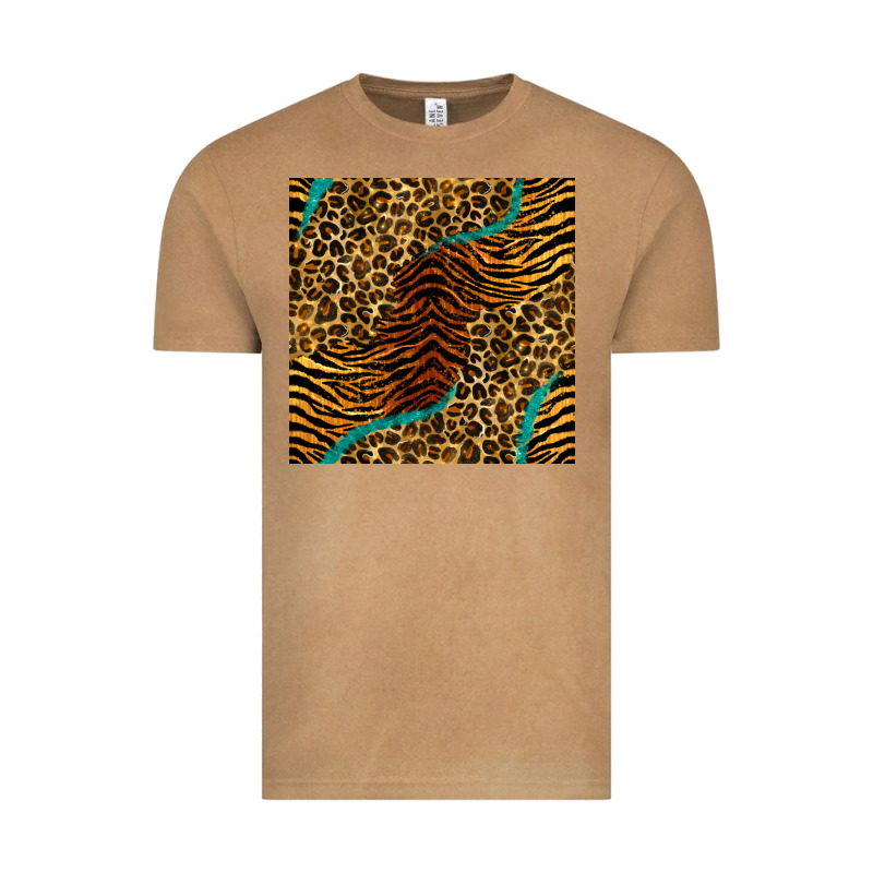 Safari Animals Turquoise Glitter Seamless Pattern Vintage Tee by BundleAndBundleShop | Teevron