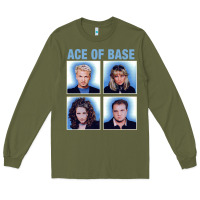 Army Green vintage Ace Of The Base Long Sleeve Tee - linhVisuals