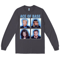 Smoke vintage Ace Of The Base Long Sleeve Tee - linhVisuals
