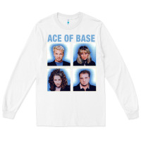 White vintage Ace Of The Base Long Sleeve Tee - linhVisuals