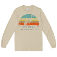 Mushroom funny i just really like turkeys thanksgiving Long Sleeve Tee - linhVisuals