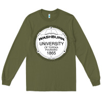 Army Green Washburn University Long Sleeve Tee - linhVisuals