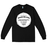 Black Washburn University Long Sleeve Tee - linhVisuals