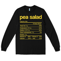 Black pea salad nutrition facts funny thanksgiving christmas food Long Sleeve Tee - linhVisuals