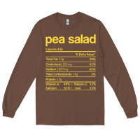 Chestnut pea salad nutrition facts funny thanksgiving christmas food Long Sleeve Tee - linhVisuals