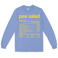 Colony Blue pea salad nutrition facts funny thanksgiving christmas food Long Sleeve Tee - linhVisuals