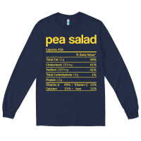 Navy pea salad nutrition facts funny thanksgiving christmas food Long Sleeve Tee - linhVisuals