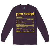 Plum pea salad nutrition facts funny thanksgiving christmas food Long Sleeve Tee - linhVisuals