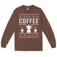 Chestnut coffee ugly sweater christmas Long Sleeve Tee - linhVisuals
