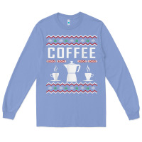 Colony Blue coffee ugly sweater christmas Long Sleeve Tee - linhVisuals