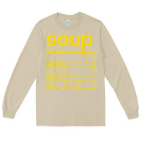 Mushroom soup nutrition facts funny thanksgiving christmas food Long Sleeve Tee - linhVisuals