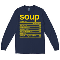 Navy soup nutrition facts funny thanksgiving christmas food Long Sleeve Tee - linhVisuals