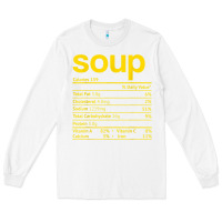 White soup nutrition facts funny thanksgiving christmas food Long Sleeve Tee - linhVisuals