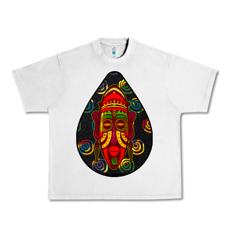 African Masks Teardrop  6 Urban Heavy Tee by BundleAndBundleShop | Teevron