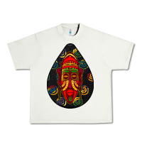 Pistachio african masks teardrop  6 Urban Heavy Tee - BundleAndBundleShop
