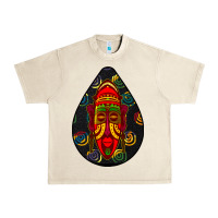 Sandshell african masks teardrop  6 Urban Heavy Tee - BundleAndBundleShop