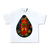 White african masks teardrop  6 Urban Heavy Tee - BundleAndBundleShop
