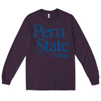 Plum Peru State College Wordmark Long Sleeve Tee - linhVisuals