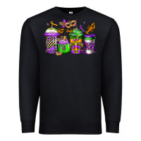 Black mardi gras crawfish coffee Premium Sweatshirt - Jasminsmagicworld