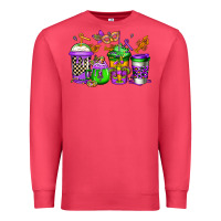 Cardinal mardi gras crawfish coffee Premium Sweatshirt - Jasminsmagicworld