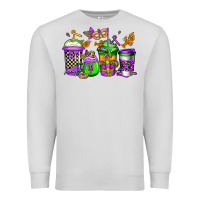 Dove Grey mardi gras crawfish coffee Premium Sweatshirt - Jasminsmagicworld