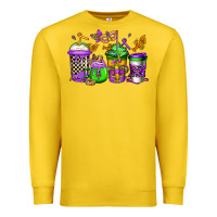 Lemon mardi gras crawfish coffee Premium Sweatshirt - Jasminsmagicworld