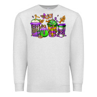 Oatmeal Heather mardi gras crawfish coffee Premium Sweatshirt - Jasminsmagicworld