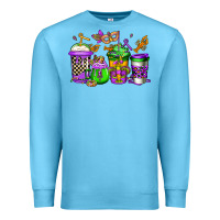 Ocean Blue mardi gras crawfish coffee Premium Sweatshirt - Jasminsmagicworld