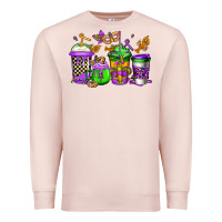 Pale Pink mardi gras crawfish coffee Premium Sweatshirt - Jasminsmagicworld